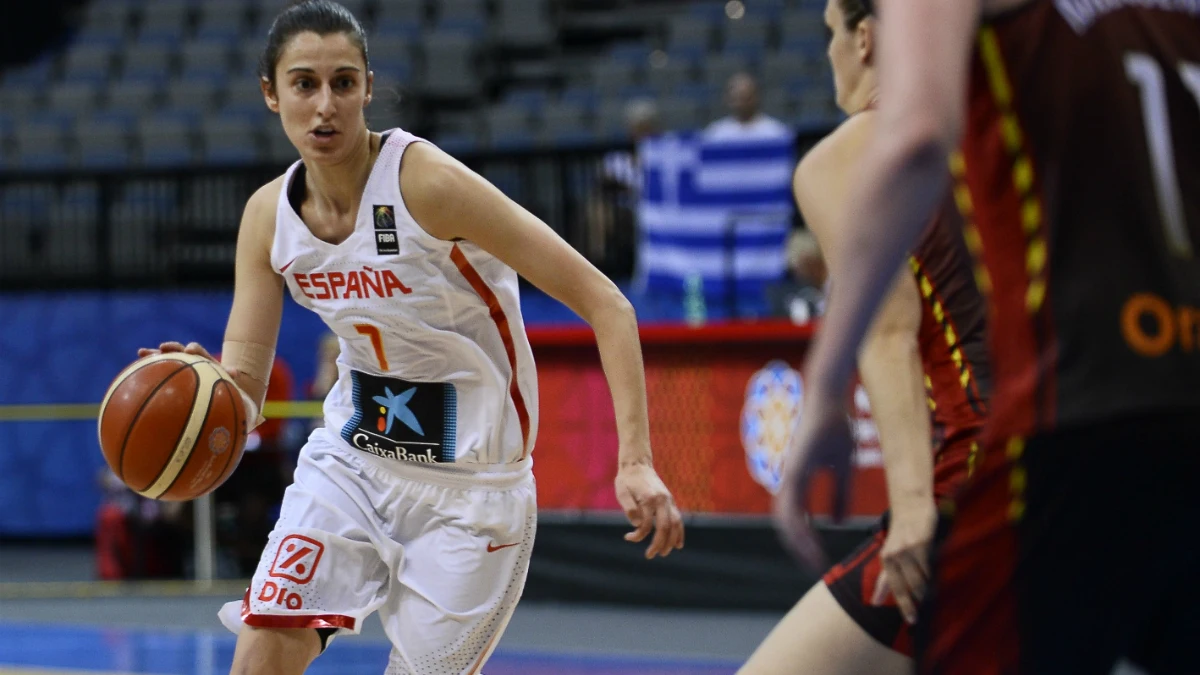 Alba Torrens, en un partido del Eurobasket