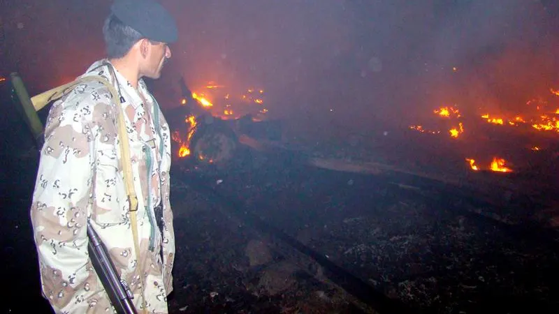 Incendio de un camión cisterna en Pakistán