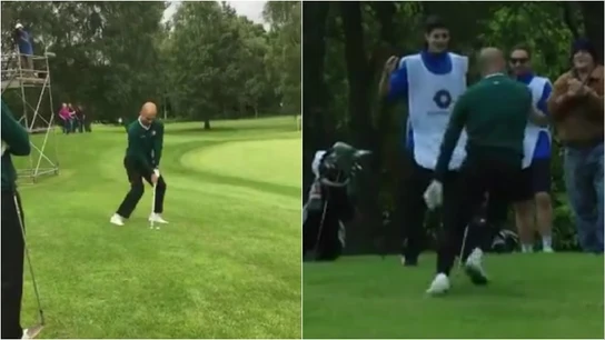 El golpazo y baile posterior de Pep en un torneo de Golf El golpazo y baile posterior de Pep en un torneo de Golf