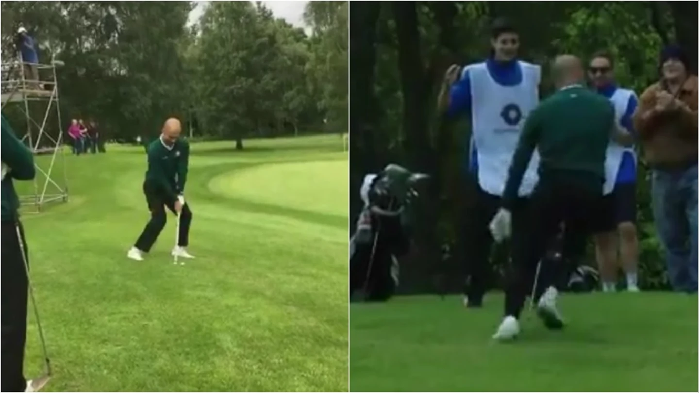 El golpazo y baile posterior de Pep en un torneo de Golf El golpazo y baile posterior de Pep en un torneo de Golf