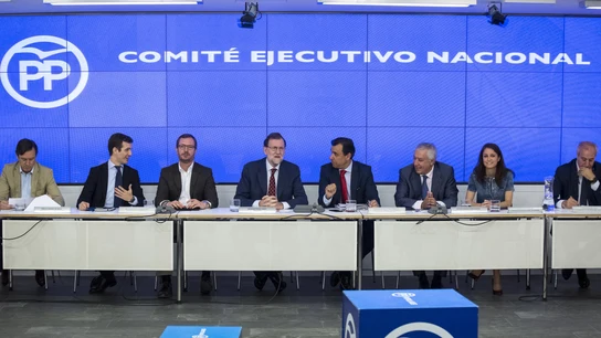 Mariano Rajoy presidiendo la reunión del Comité Ejecutivo del Partido Mariano Rajoy presidiendo la reunión del Comité Ejecutivo del Partido