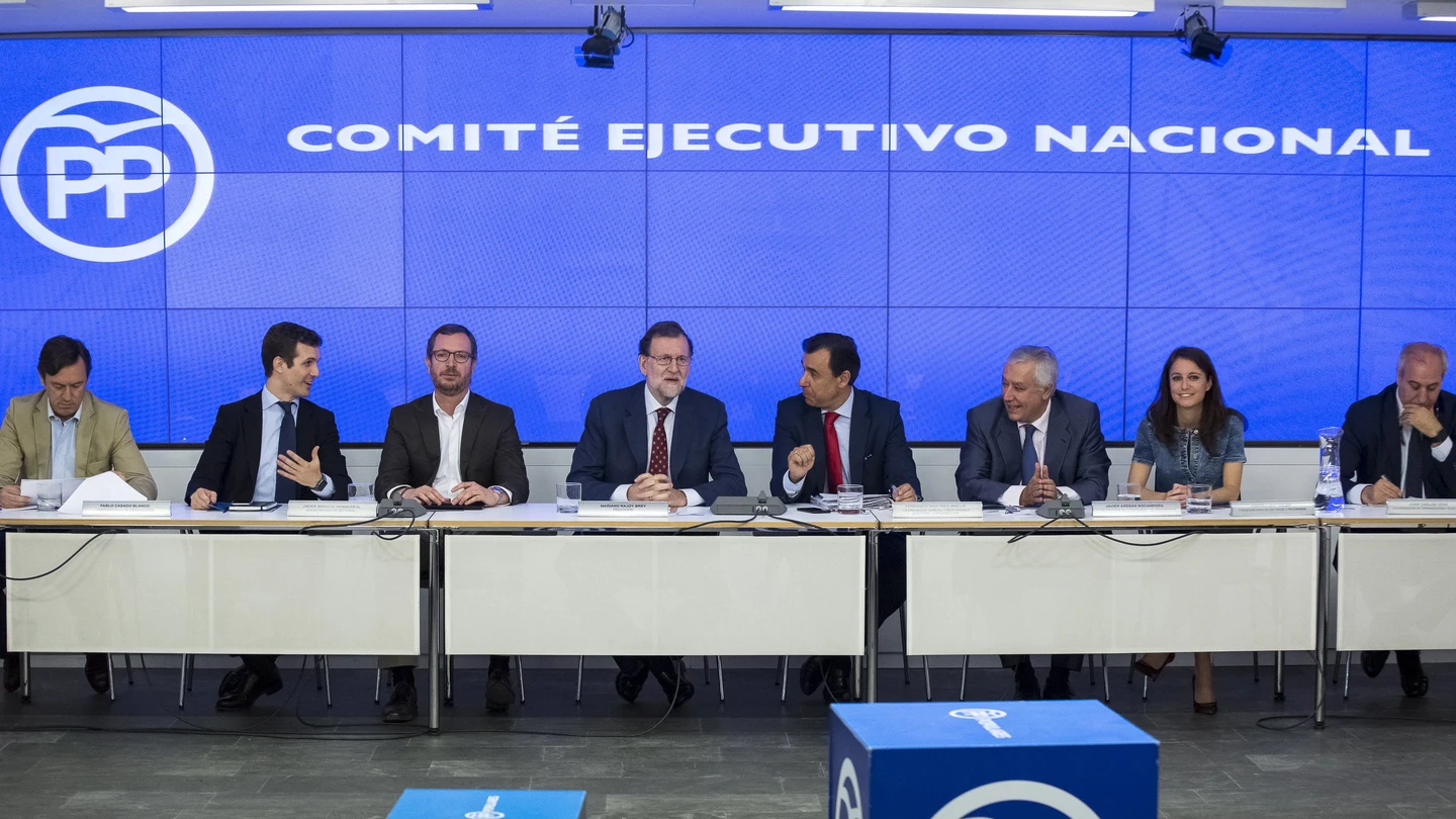 Mariano Rajoy presidiendo la reunión del Comité Ejecutivo del Partido Mariano Rajoy presidiendo la reunión del Comité Ejecutivo del Partido