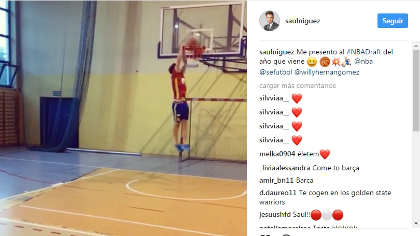 El mate de Saúl Ñíguez en Instagram El mate de Saúl Ñíguez en Instagram