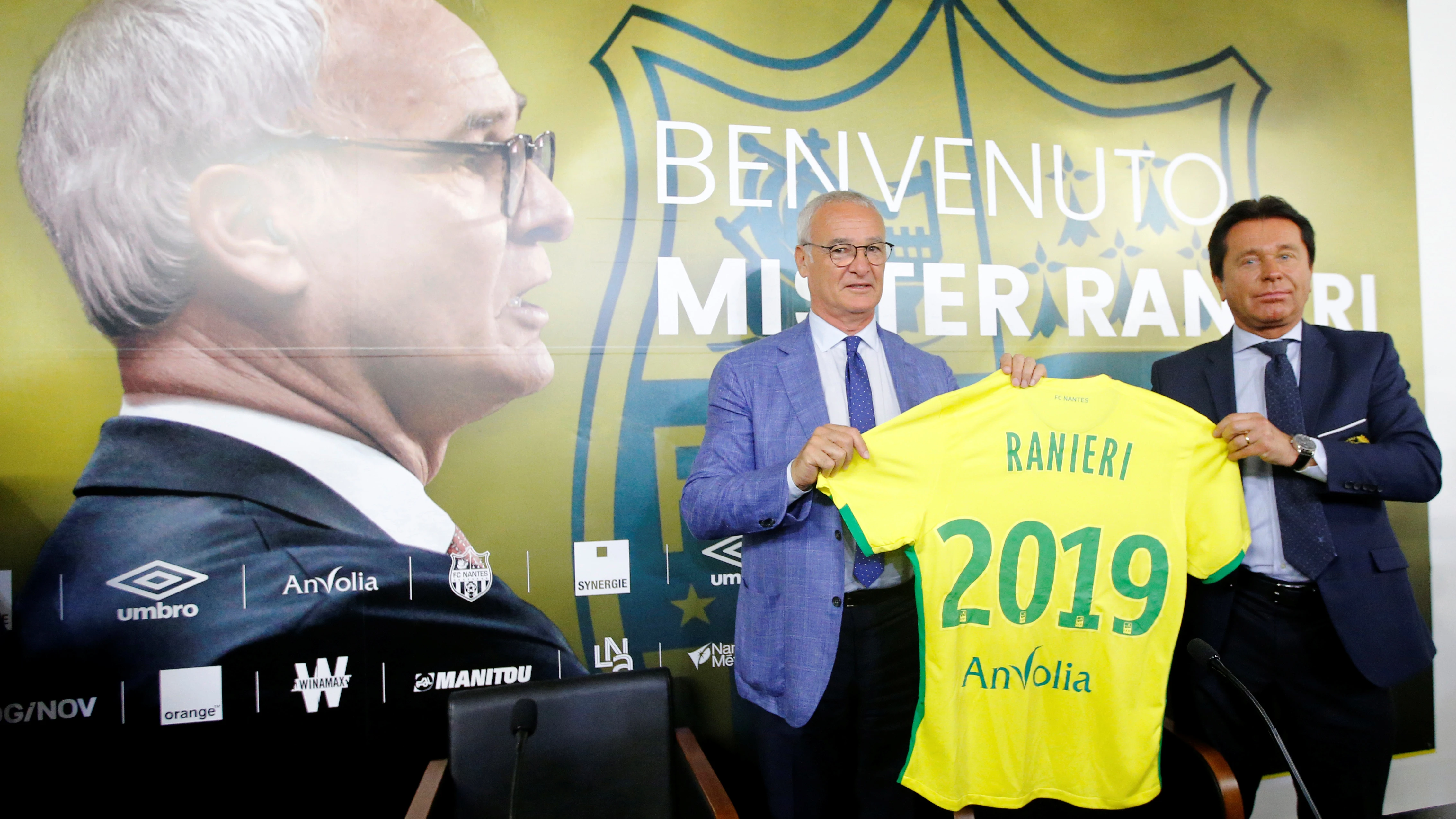 Ranieri, presentado como técnico del Nantes