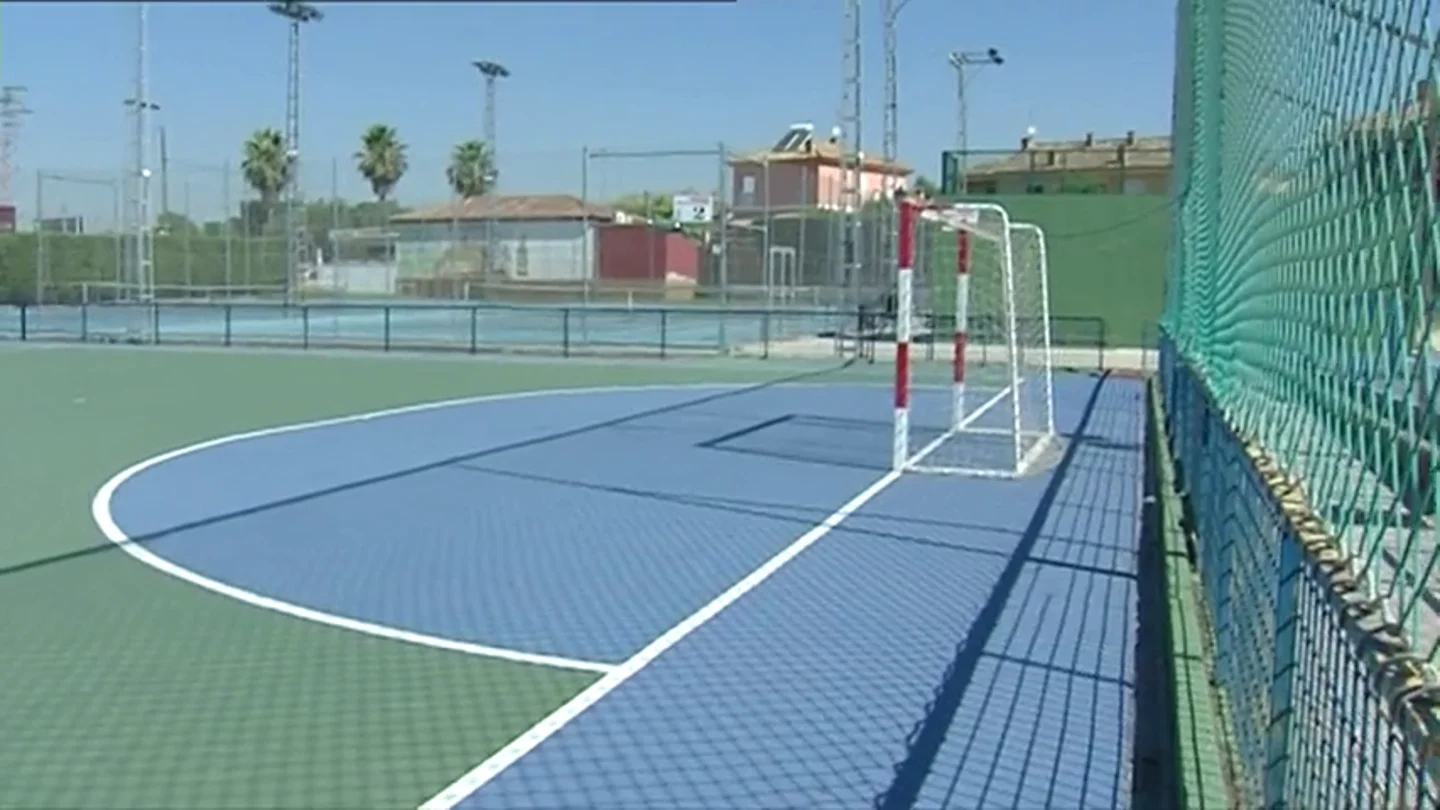 Imagen de una pista de fútbol sala Imagen de una pista de fútbol sala