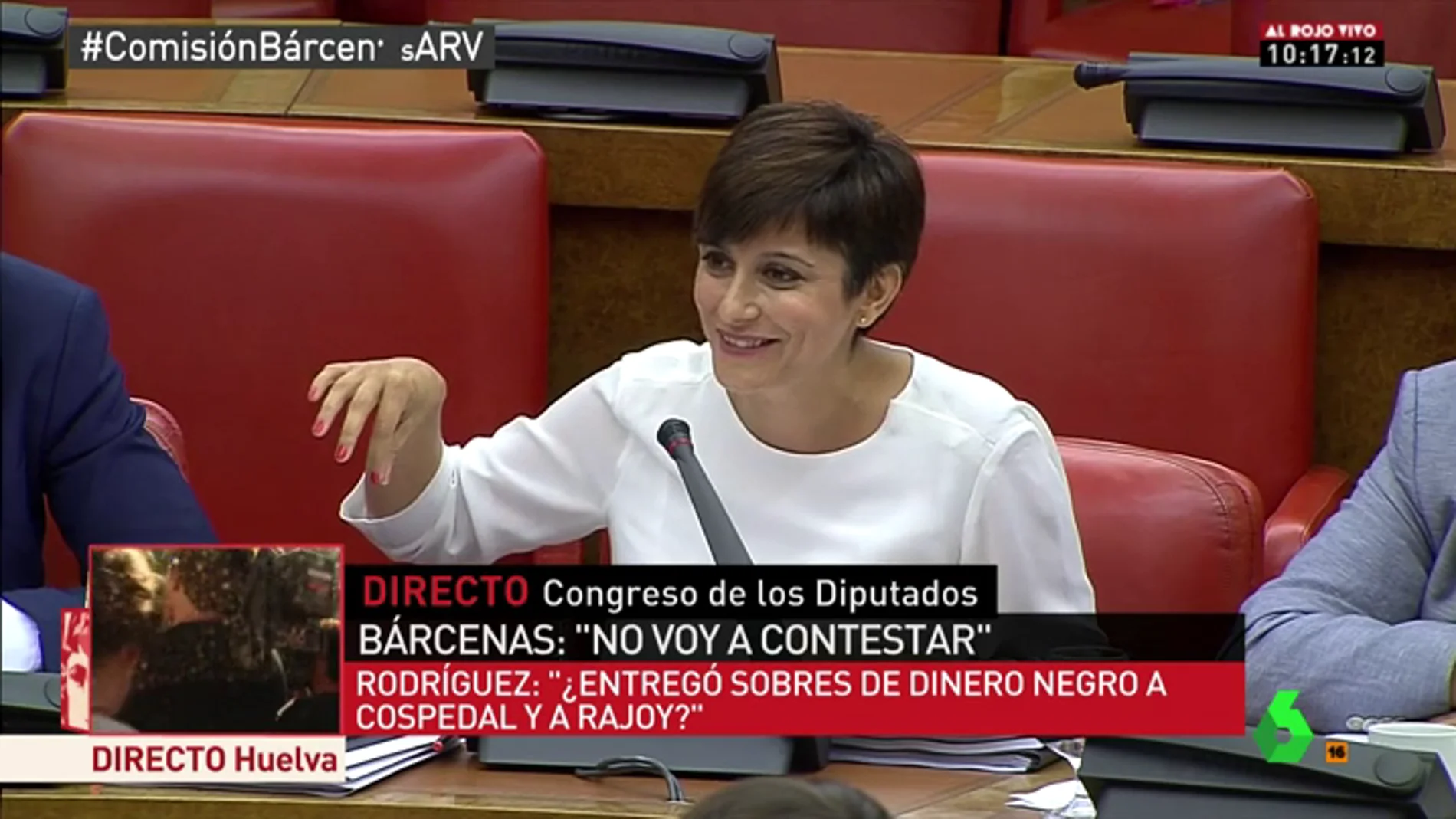 Isabel Rodríguez en la comisión de investigación