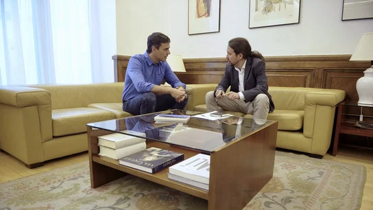Pedro Sánchez y Pablo Iglesias Pedro Sánchez y Pablo Iglesias