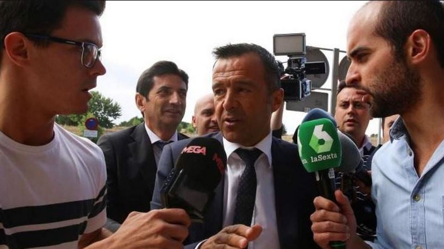 Jorge Mendes, a su llegada al juzgado