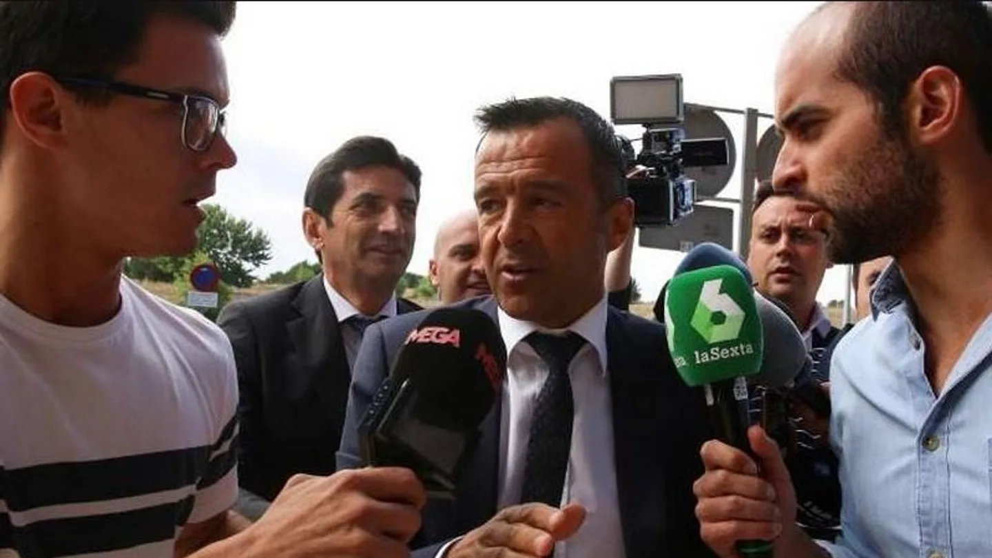 Jorge Mendes, a su llegada al juzgado Jorge Mendes, a su llegada al juzgado