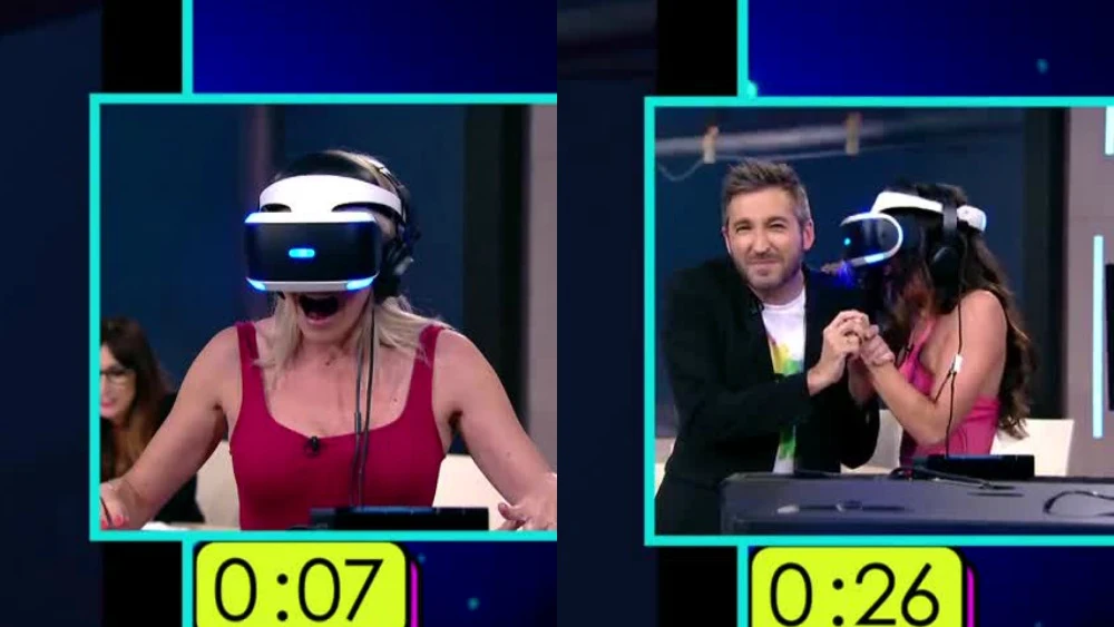 Así han reaccionado Cristina Pedroche y Anna Simon al ataque de un tiburón virtual Así han reaccionado Cristina Pedroche y Anna Simon al ataque de un tiburón virtual