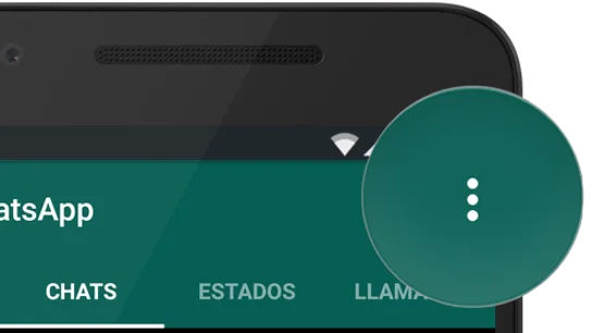 Botón menú de Whatsapp Botón menú de Whatsapp