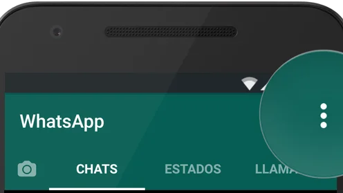 Botón menú de Whatsapp