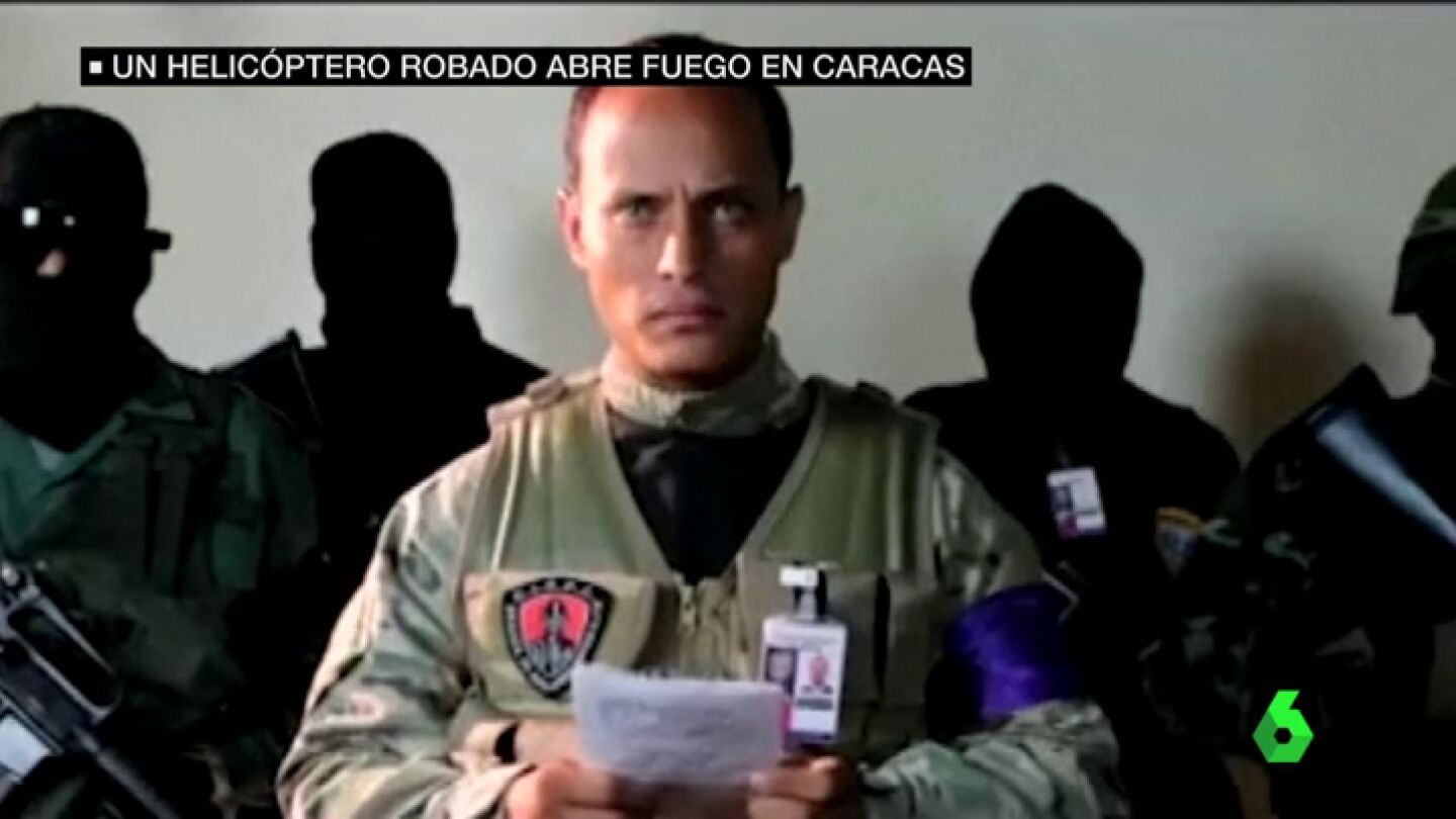 &Oacute;scar P&eacute;rez, el polic&iacute;a que dispar&oacute; contra el ministerio de Interior venezolano