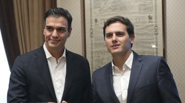 Pedro Sánchez y Albert Rivera