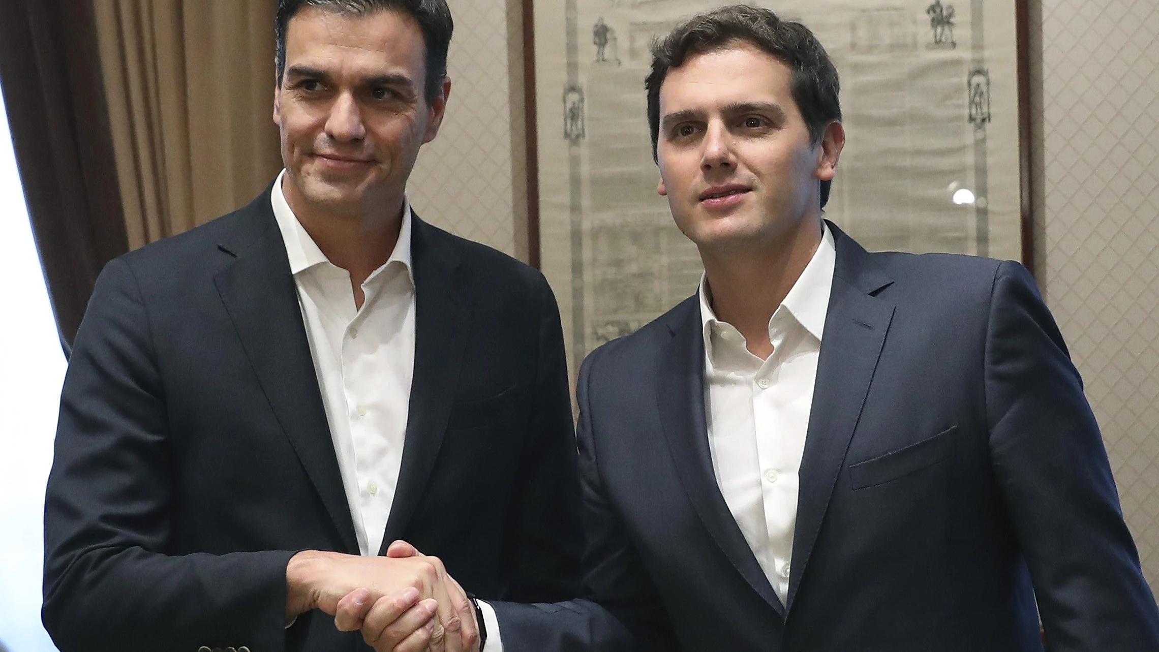 Pedro Sánchez y Albert Rivera