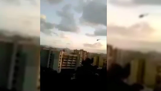 Un helicóptero lanza granadas y dispara contra el TS de Venezuela Un helicóptero lanza granadas y dispara contra el TS de Venezuela