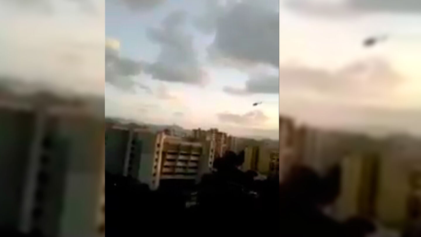 Un helic&oacute;ptero lanza granadas y dispara contra el TS de Venezuela