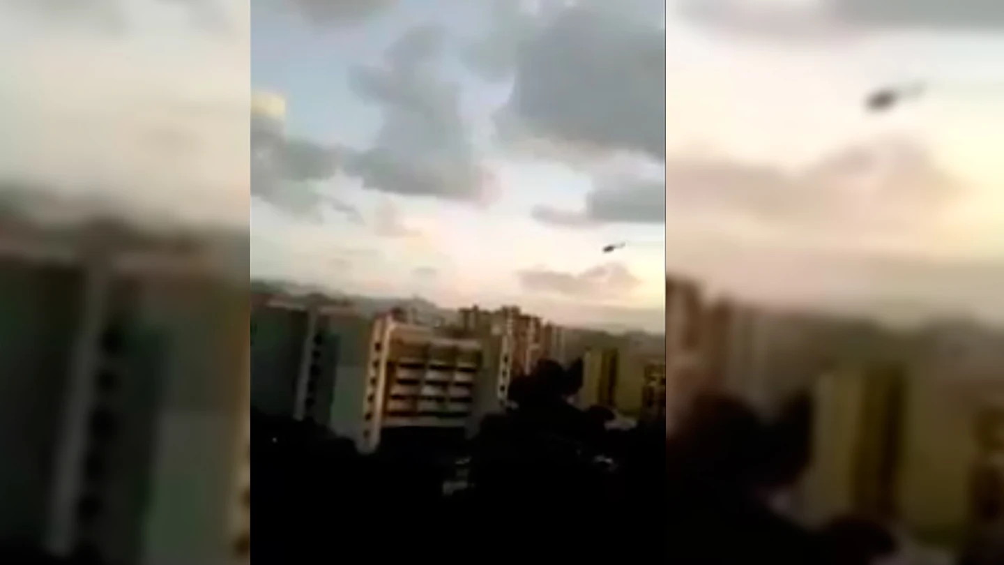Un helicóptero lanza granadas y dispara contra el TS de Venezuela Un helicóptero lanza granadas y dispara contra el TS de Venezuela
