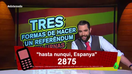 Dani Mateo y las soluciones para un referéndum sin urnas Dani Mateo y las soluciones para un referéndum sin urnas
