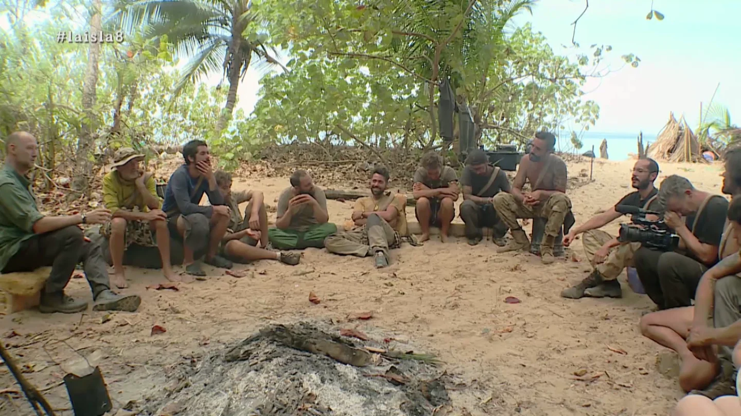 Pedro García Aguado con los aventureros en La Isla Pedro García Aguado con los aventureros en La Isla