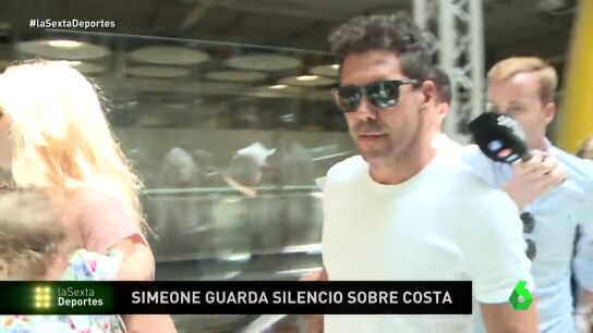 Simeone, a su llegada a Madrid