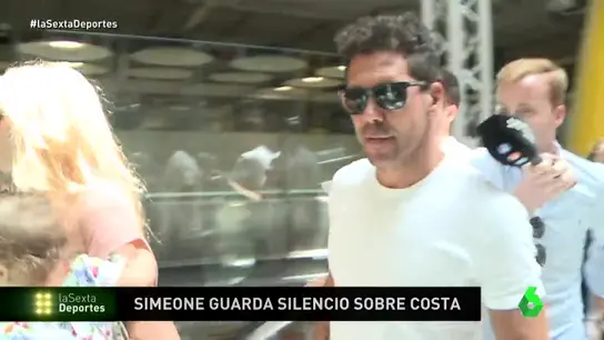 Simeone, a su llegada a Madrid Simeone, a su llegada a Madrid
