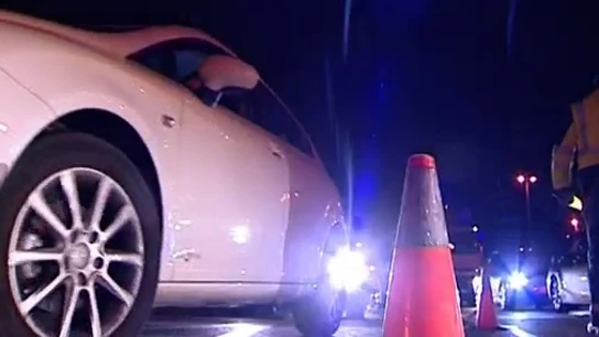 Imagen de archivo de un control de alcoholemia Imagen de archivo de un control de aloholemia