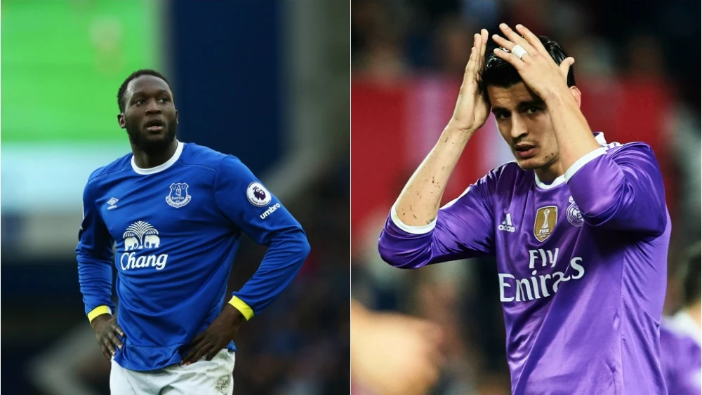 Lukaku y Morata con el Everton y el Madrid, respectivamente