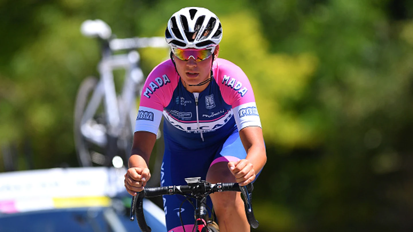 La ciclista italiana Claudia Cretti La ciclista italiana Claudia Cretti