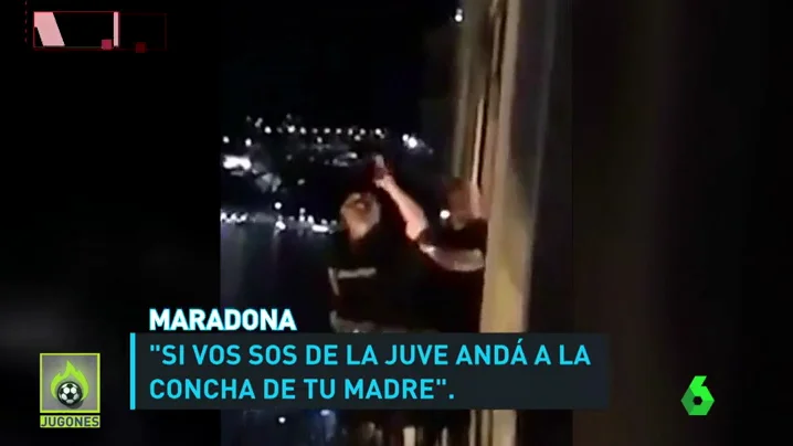 Maradona insulta por error a un aficionado del Nápoles: "Andá a la concha de tu madre"