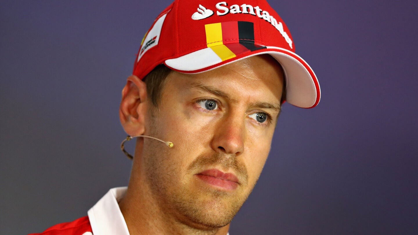 Vettel, en rueda de prensa