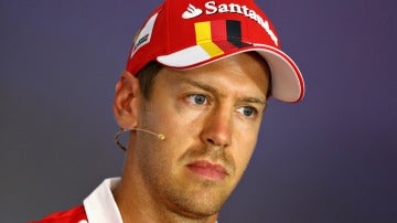 Vettel, en rueda de prensa