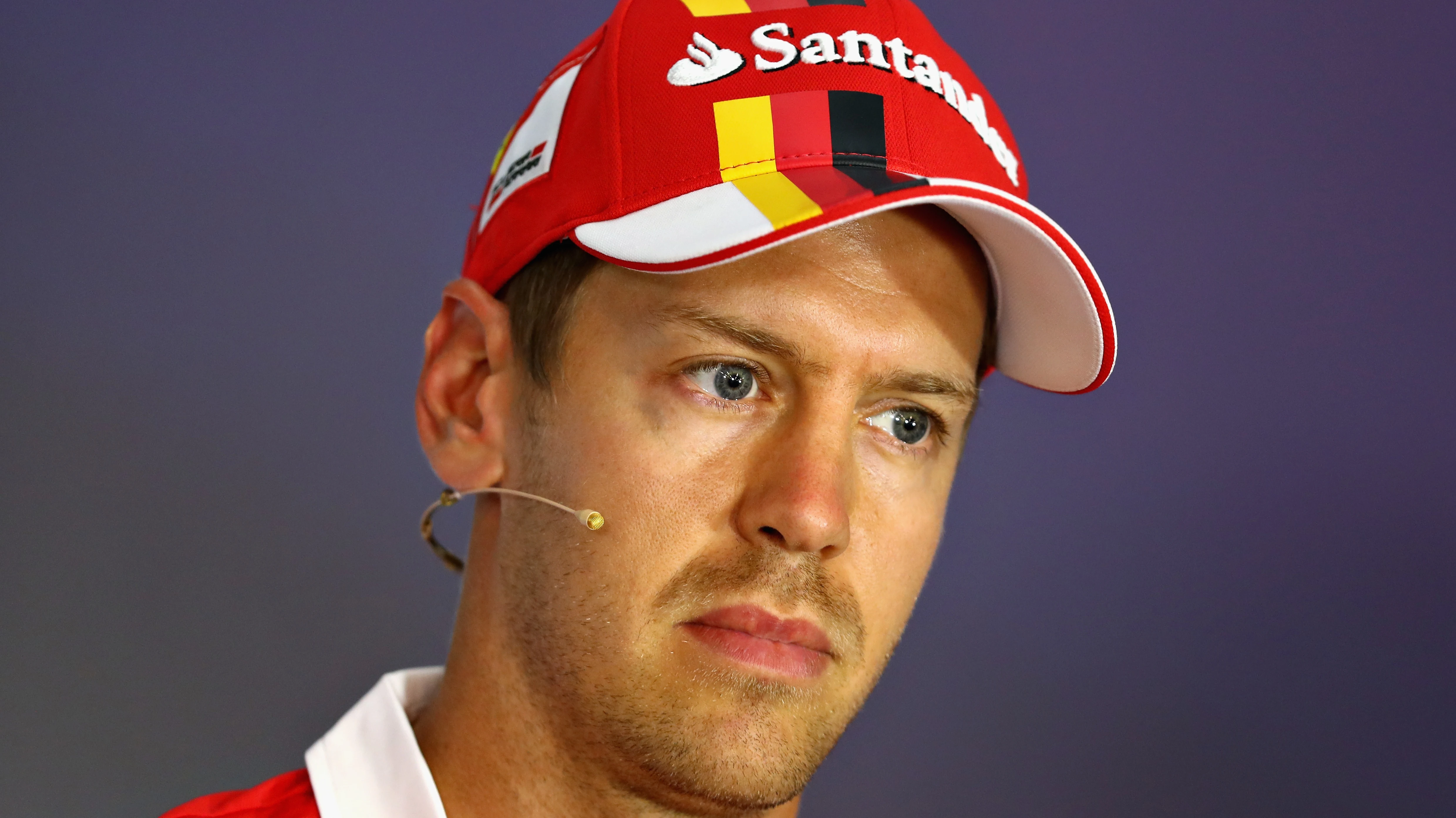 Vettel, en rueda de prensa