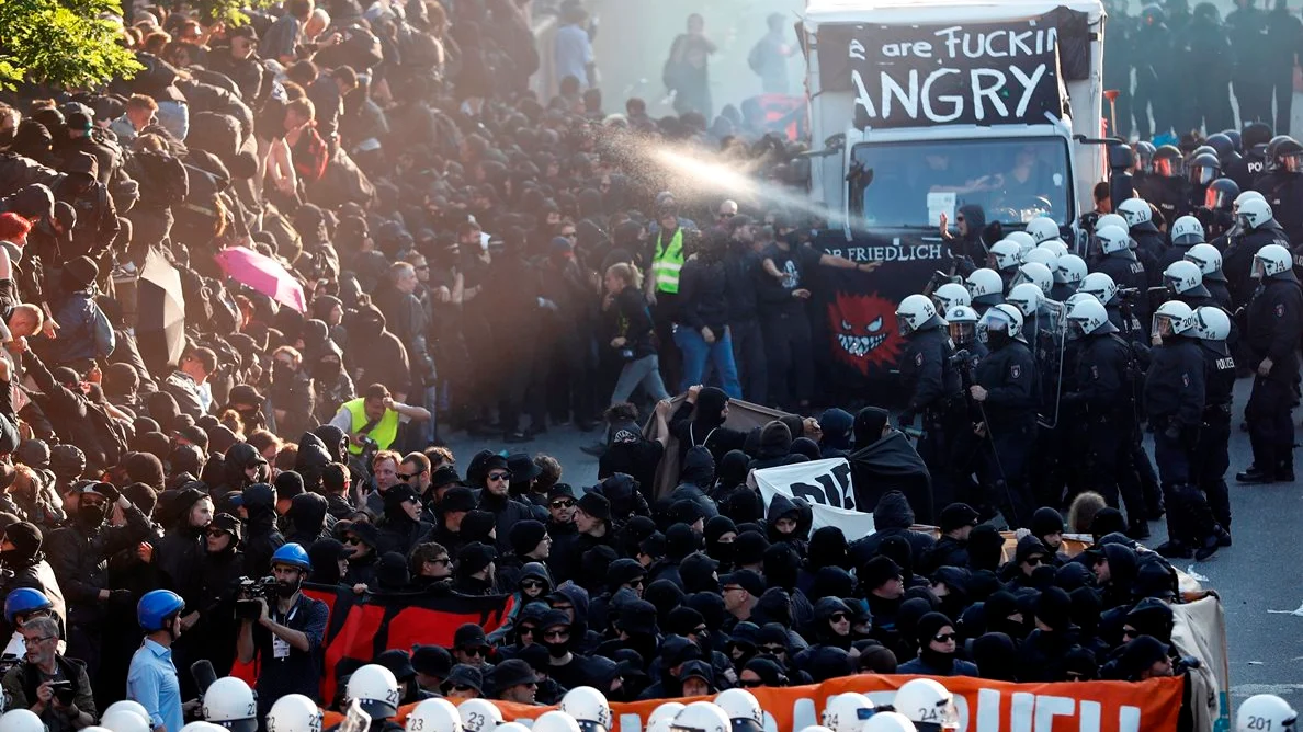 Protestas en Hamburgo