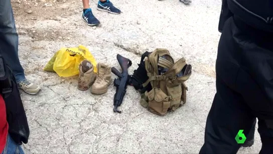 Arma con la que un hombre ha disparado a dos policías en Gavá Arma con la que un hombre ha disparado a dos policías en Gavá