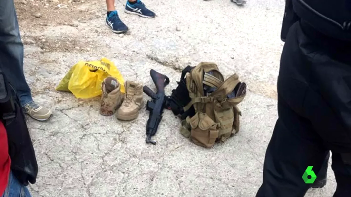 Arma con la que un hombre ha disparado a dos policías en Gavá Arma con la que un hombre ha disparado a dos policías en Gavá