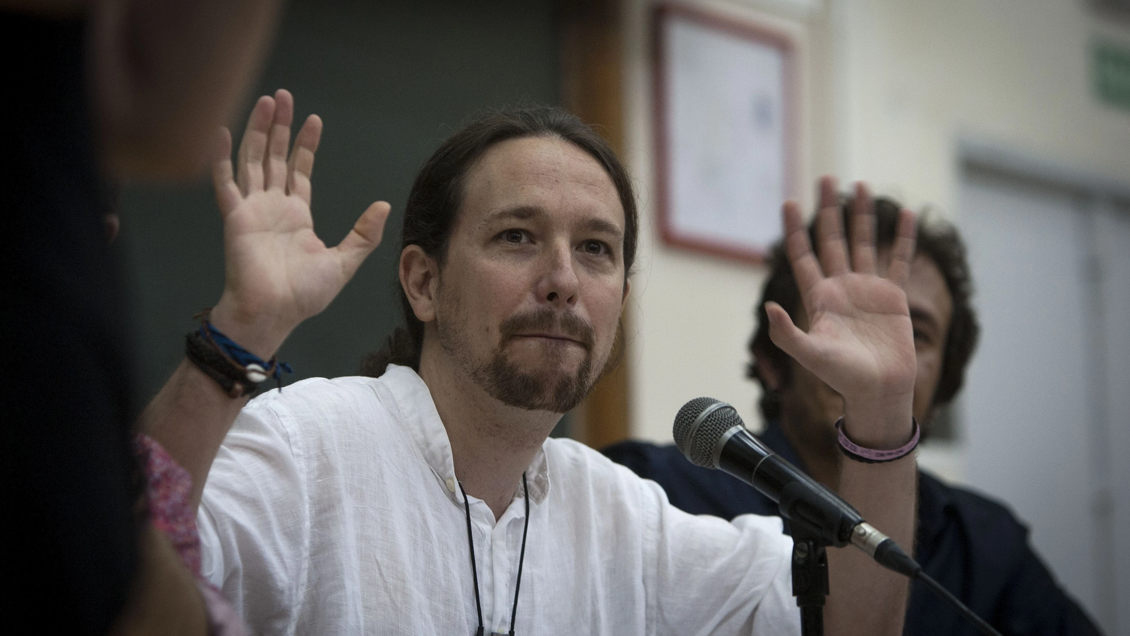 El líder de Podemos, Pablo Iglesias