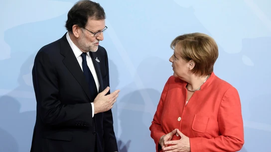 Mariano Rajoy y Angela Merkel en la cumbre del G-20 Mariano Rajoy y Angela Merkel en la cumbre del G-20