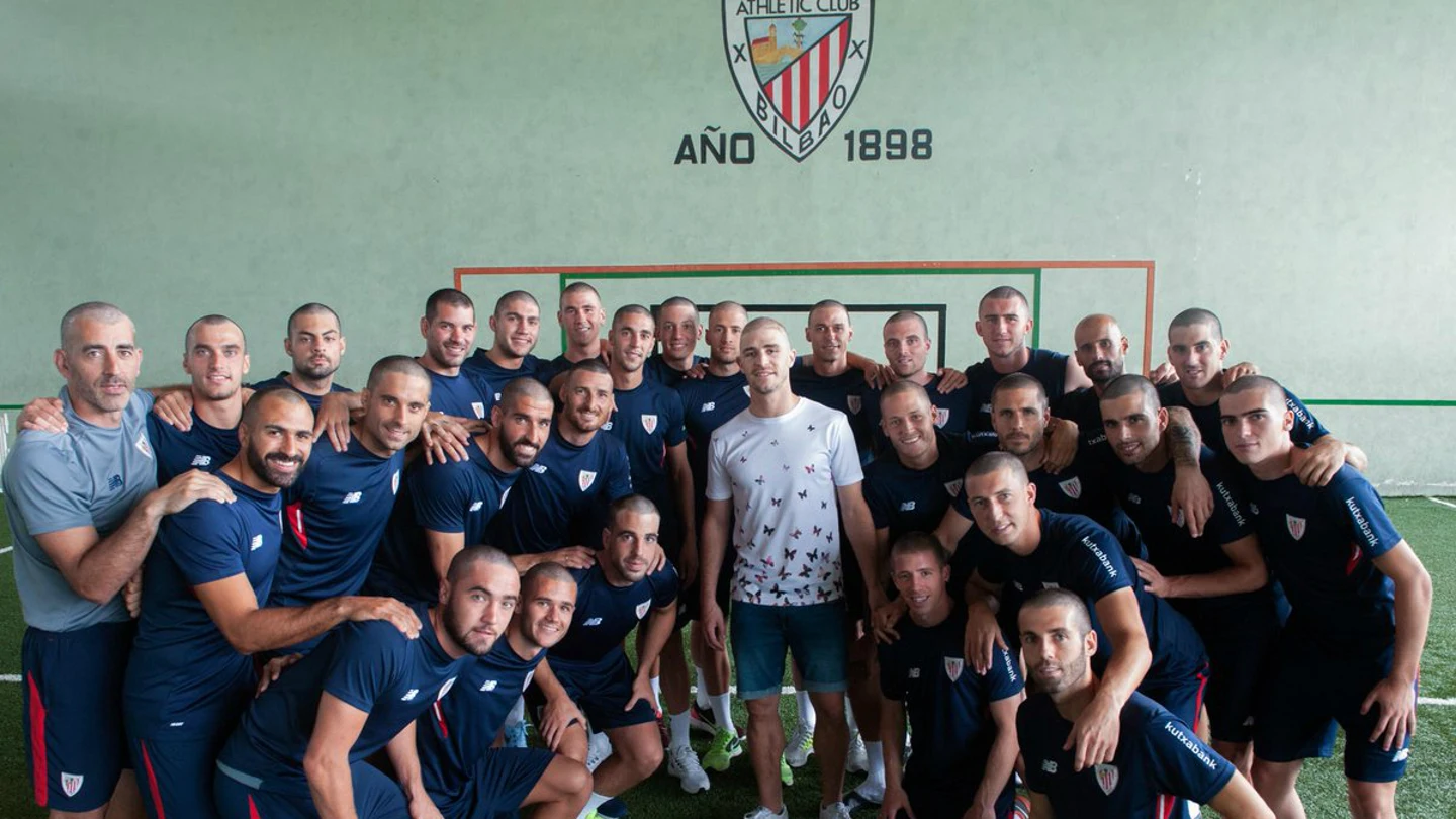 Los jugadores del Athletic, rapados en solidaridad con Yeray Los jugadores del Athletic, rapados en solidaridad con Yeray