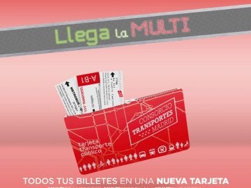 Tarjeta 'Multi' del metro de Madrid Tarjeta 'Multi' del metro de Madrid