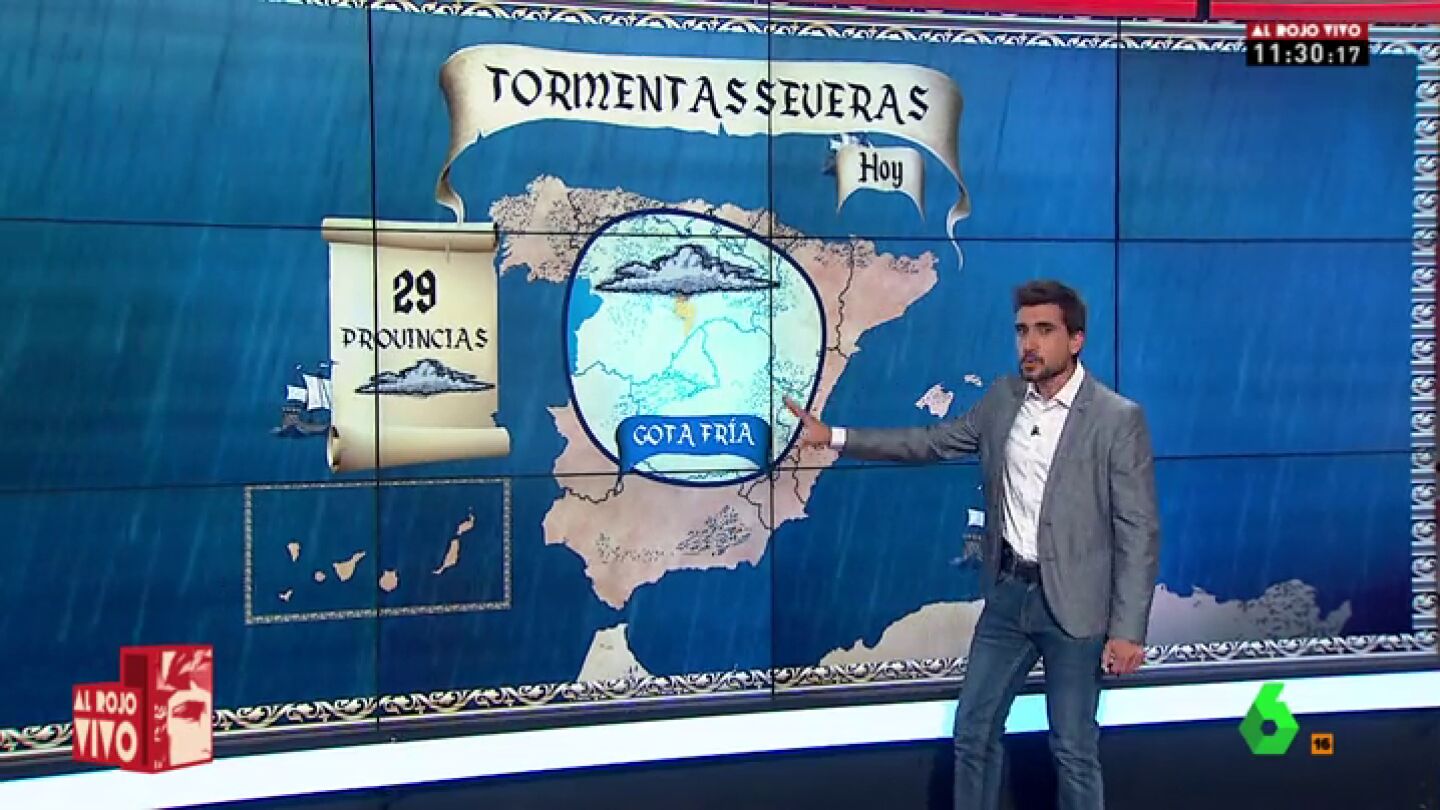 M&aacute;s de media Espa&ntilde;a en alerta por fuertes tormentas o altas temperaturas