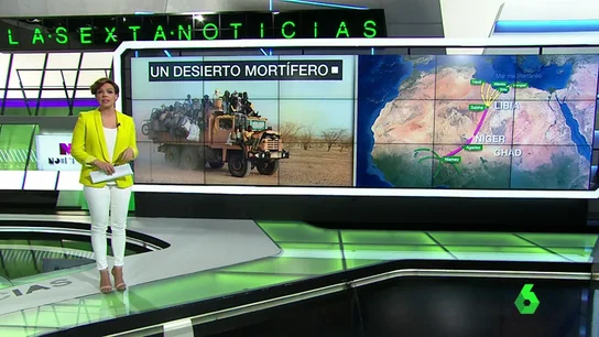 La ruta de los migrantes de camino a Libia La ruta de los migrantes de camino a Libia