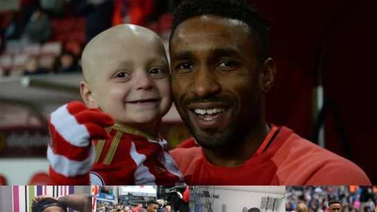 Defoe, con el pequeño Bradley Defoe, con el pequeño Bradley