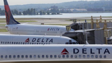 Un avión de la aerolínea Delta