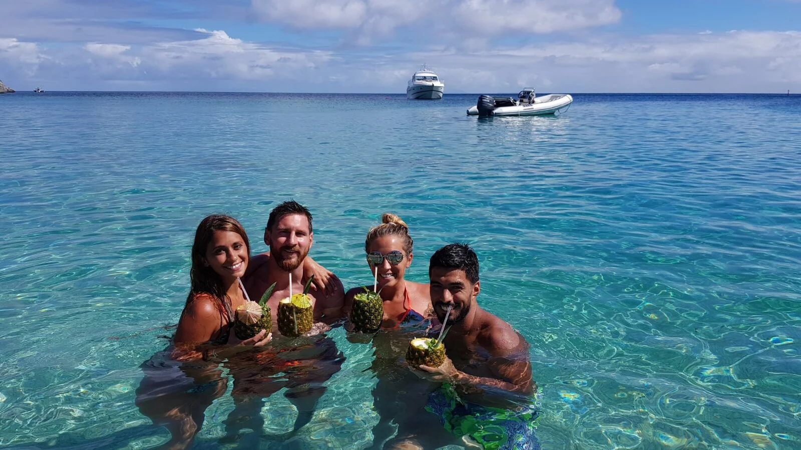 Messi y Suárez, juntos en sus vacaciones