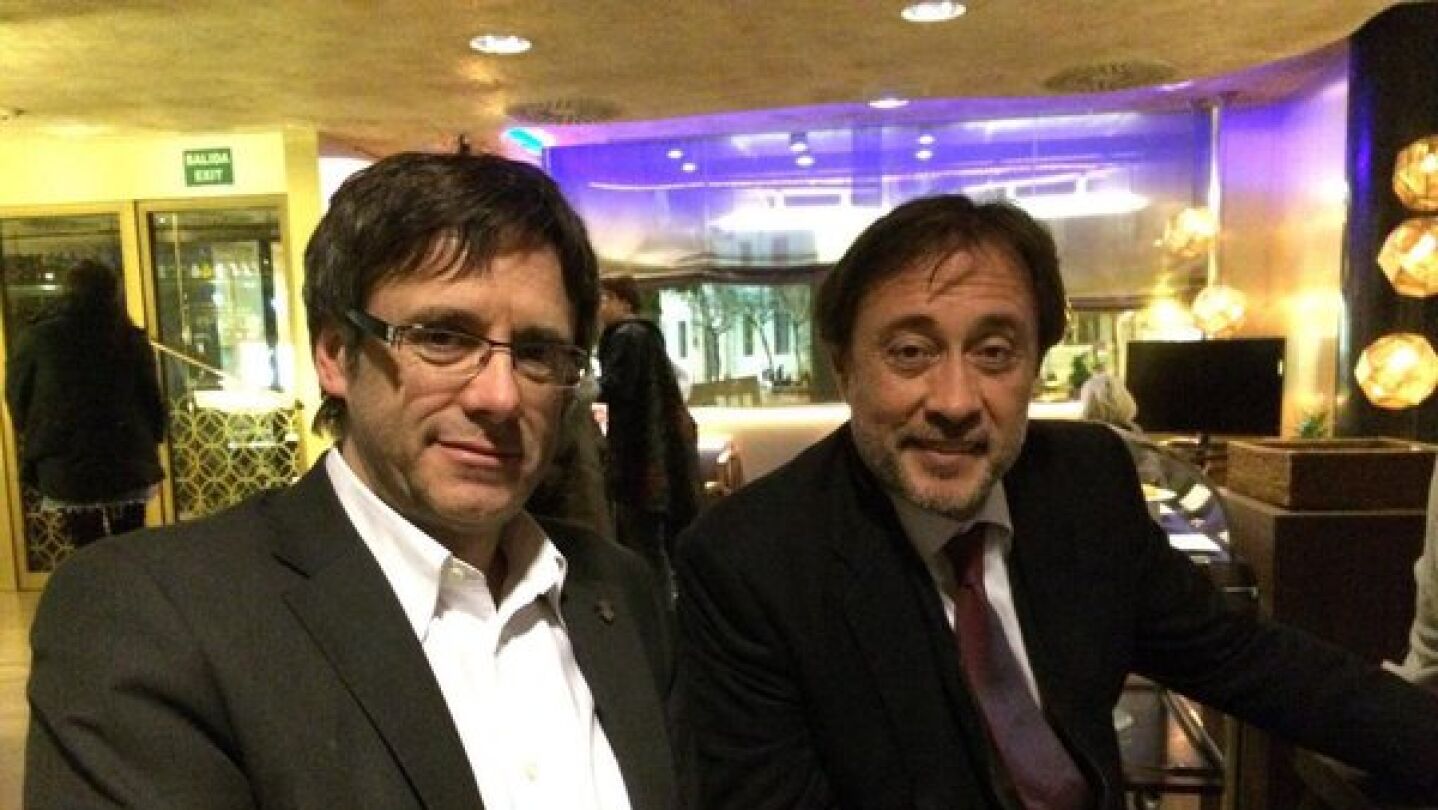 Agust&iacute; Benedito, con Puigdemont