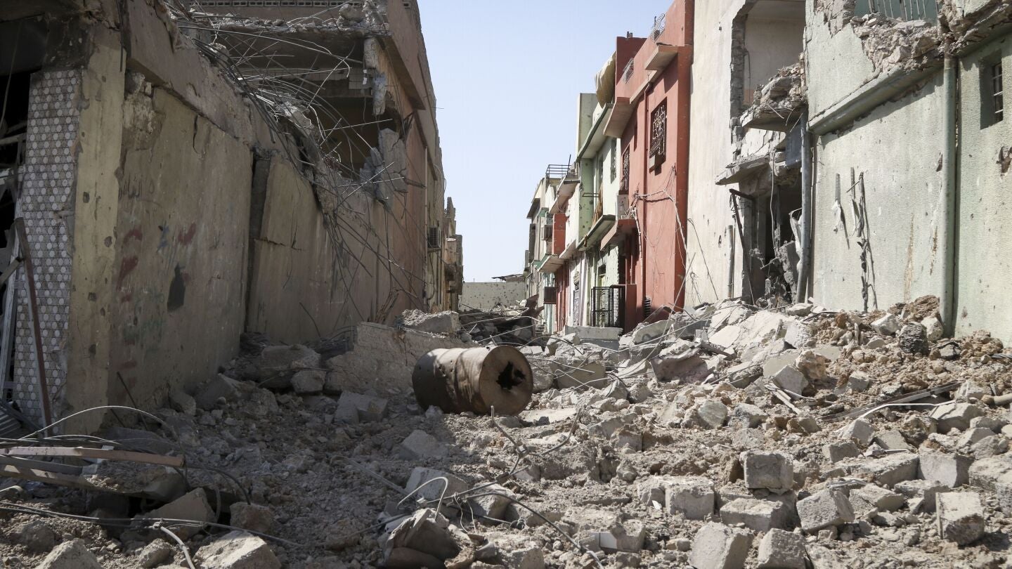 Destrucci&oacute;n en Mosul (Irak)