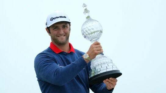 Jon Rahm, con el trofeo del Abierto de Irlanda