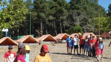 Imagen de archivo de un campamento de verano
