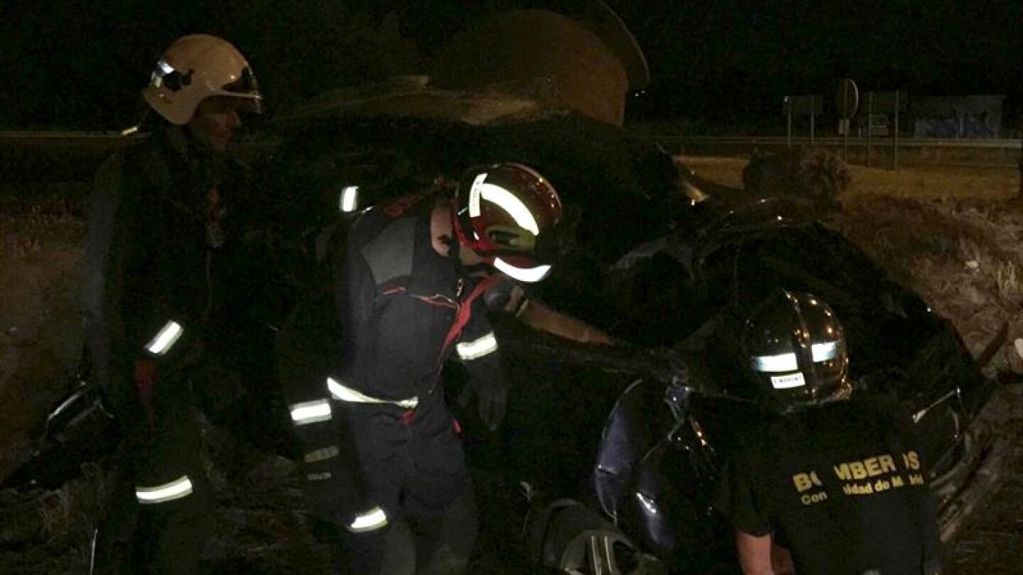 Imagen de un accidente de tr&aacute;fico durante la operac&oacute;n Salida